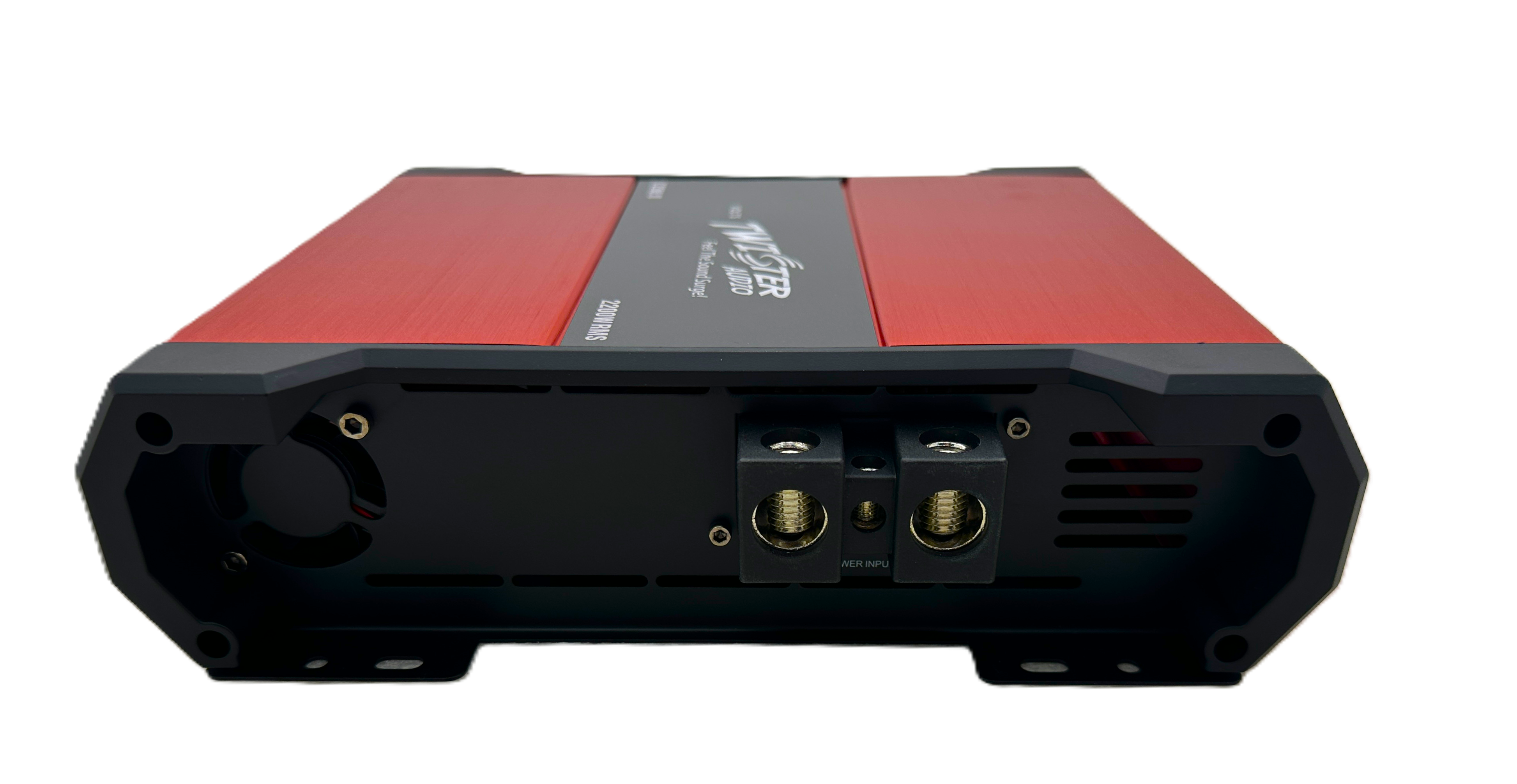 TWISTER AUDIO CARNAGE V2 SERIES 1 CHANNEL AMPLIFIER 2200W RMS/CH @ 1 OHM(C.2200.1)
