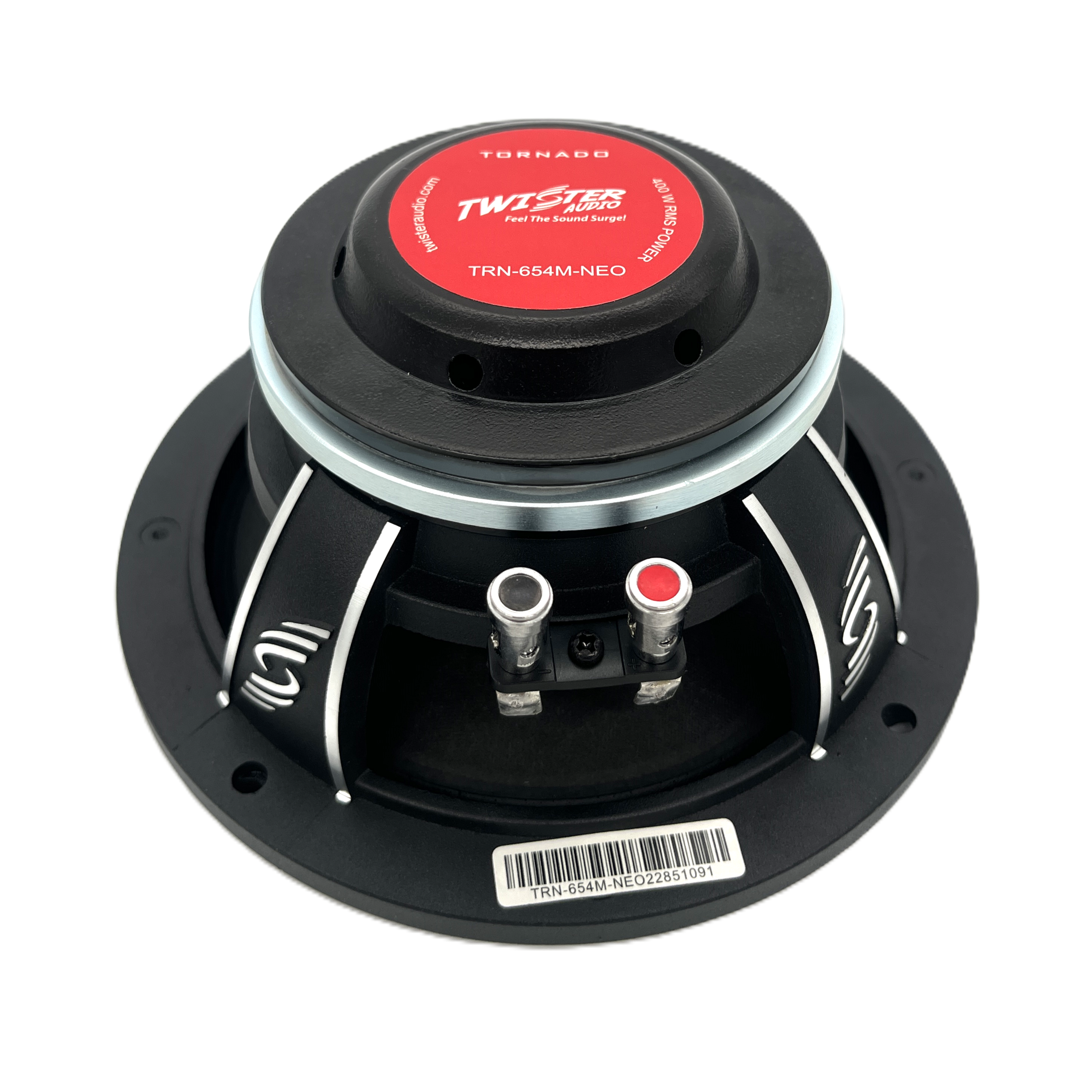 TWISTER AUDIO TORNADO 6.5" 400W RMS NEODYMIUM MIDRANGE SPEAKER (TRN-654M-NEO)