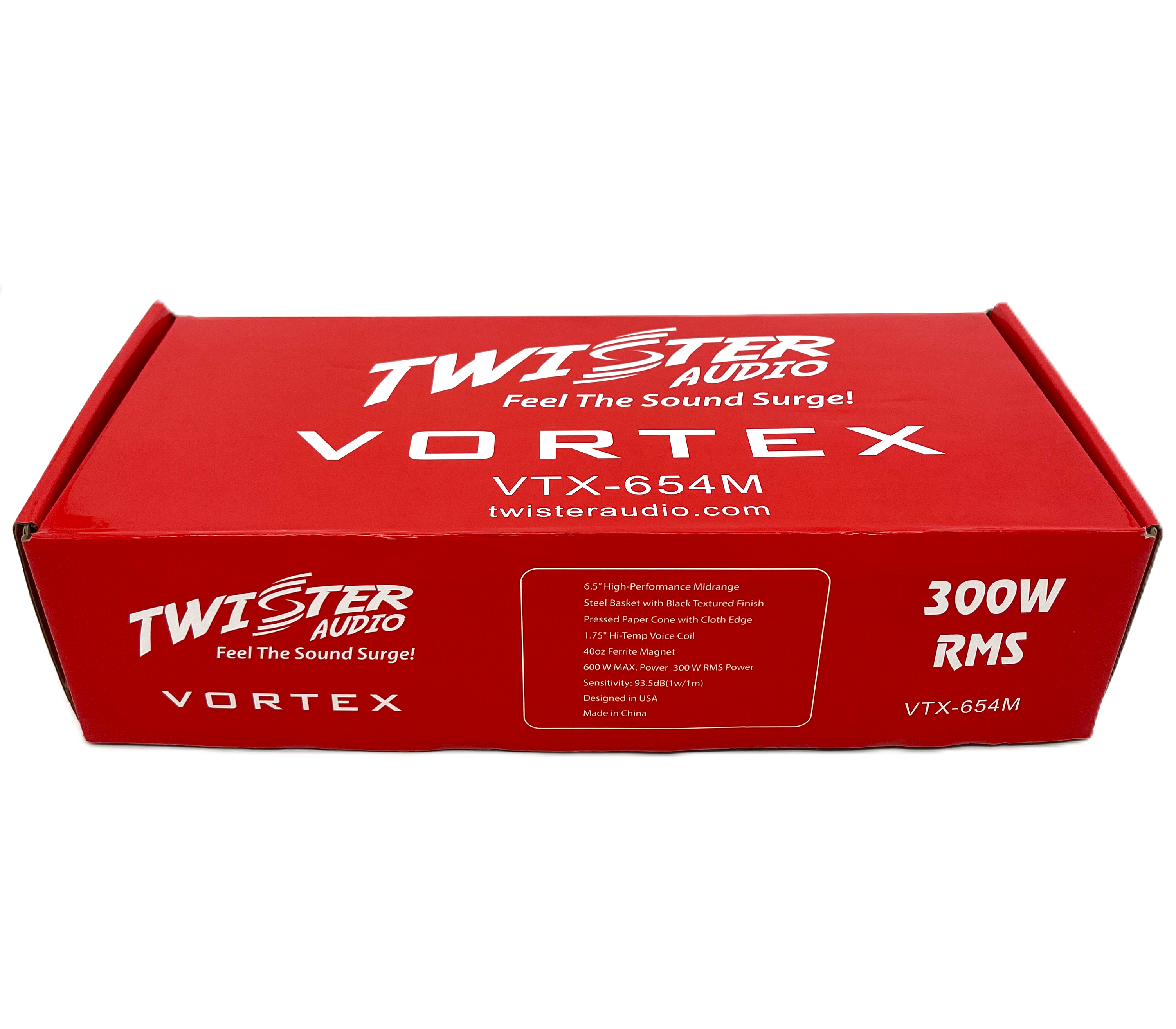 TWISTER AUDIO VORTEX 6.5" 300W RMS MIDRANGE SPEAKER (VTX-654M)